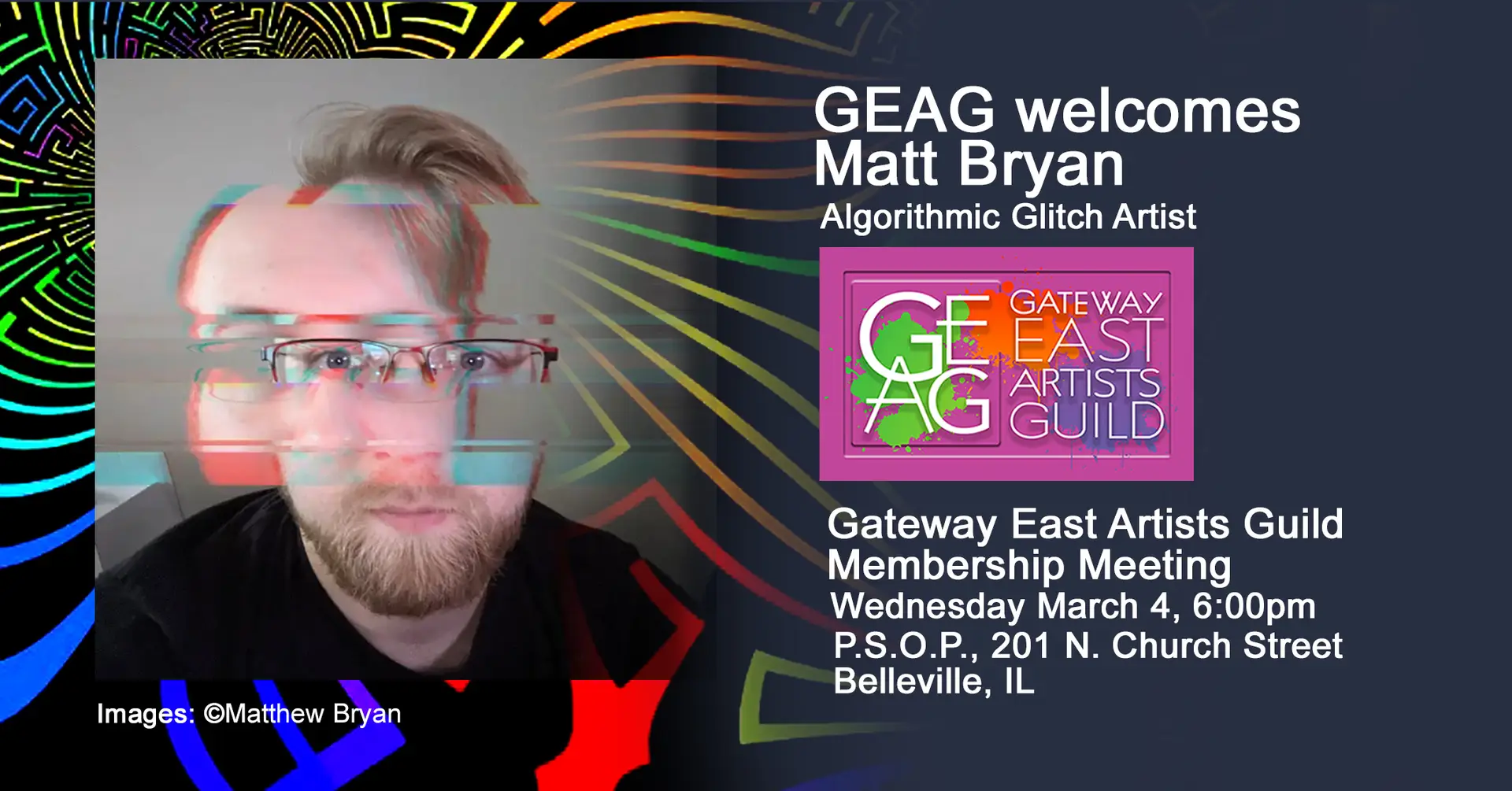 Matt Bryan artist talk banner